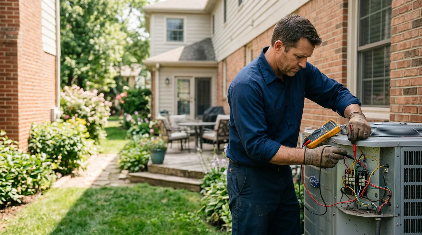HVAC technician working near Frederick, PA